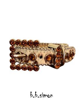 B.B. Simon Swarovski Crystal Dog Collar XS Cheetah Print Gold Trim New